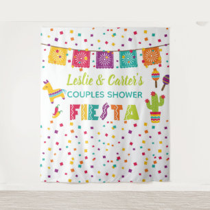 Fiesta Couples Shower Backdrop - Piñata WH Tapestry
