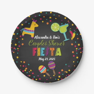 Fiesta Couples Shower Paper Plate