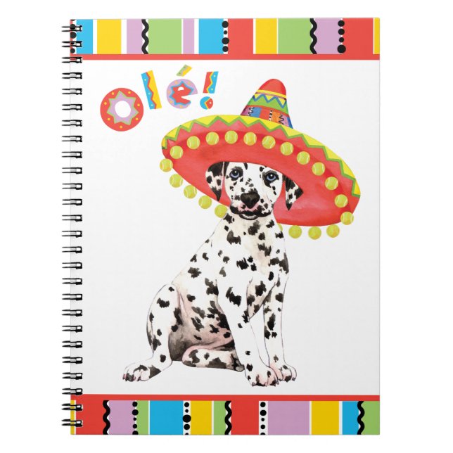 Fiesta Dalmatian Notebook (Front)