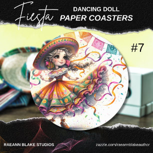 Fiesta Dancing Doll (#7) Paper Coaster Sets