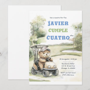 Fiesta de Cumpleaños de Golf para Niño Invitation