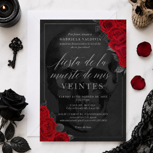 Fiesta de la Muerte de mis Veintes  Invitation