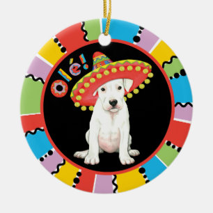 Fiesta Dogo Argentino Ceramic Ornament