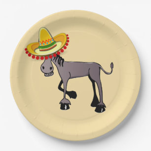 Fiesta Donkey Paper Plate