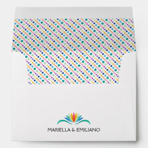 Fiesta Dots Wedding Envelope