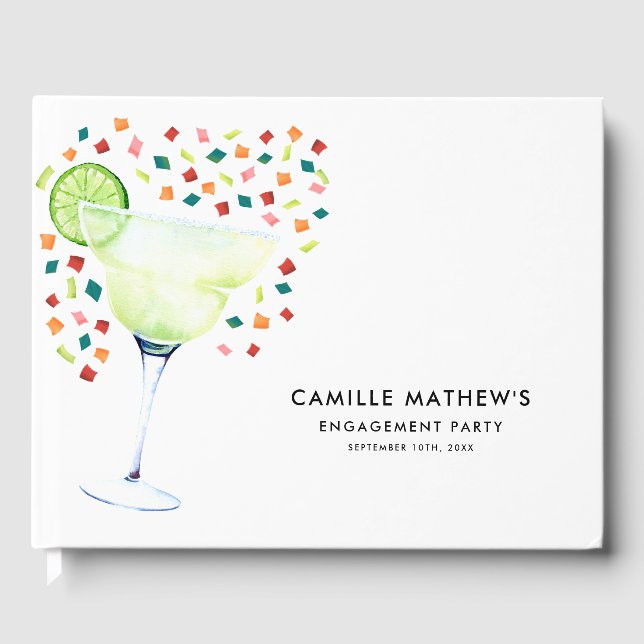 Fiesta Engagement Party Guest Book (Front)