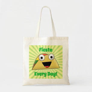 Fiesta Every Day Cute Funny Taco Tote Bag