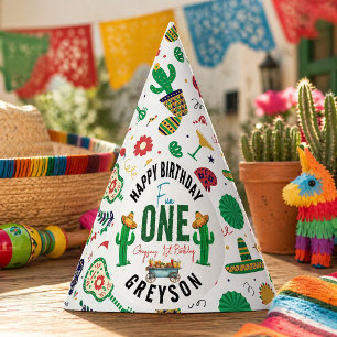 Fiesta First 1st Birthday Party Hat