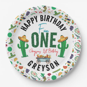 Fiesta First   1st Birthday Party Paper Plate