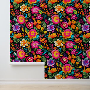 Fiesta Floral Extravaganza Wallpaper