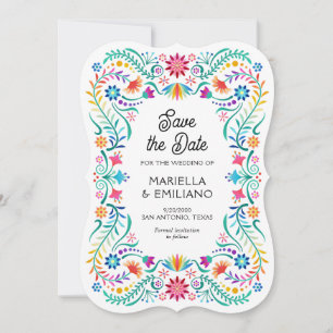 Fiesta Floral Quinceañera Wedding Save the Date