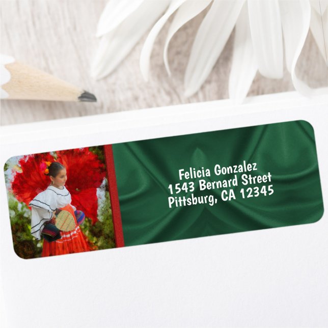 Fiesta Flower 2555 Address Return Address Label (Creator Uploaded)