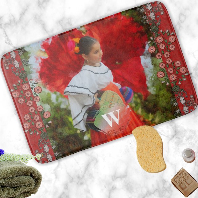 Fiesta Flower 2555 Bath Mat (Creator Uploaded)