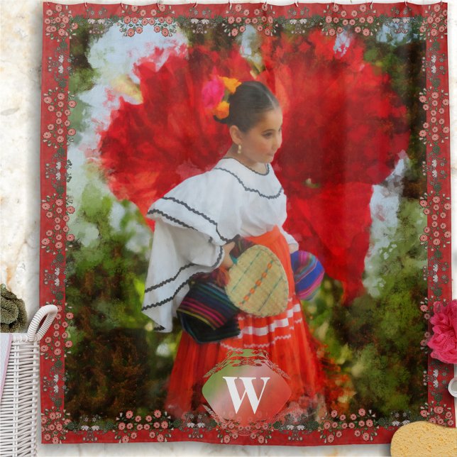 Fiesta Flower 2555 Shower Curtain (Creator Uploaded)