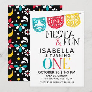 Fiesta & Fun First Birthday Invitation