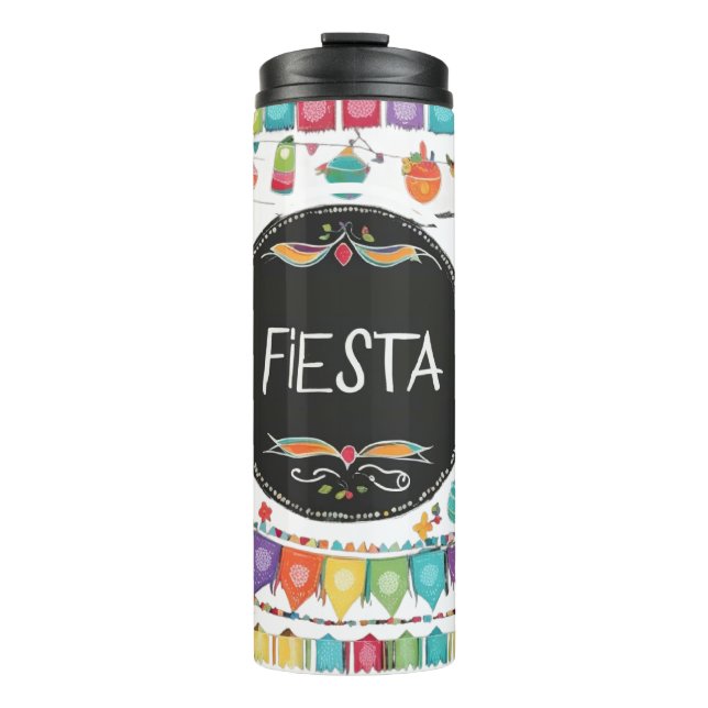 Fiesta Fun Print Thermal Tumbler (Front)