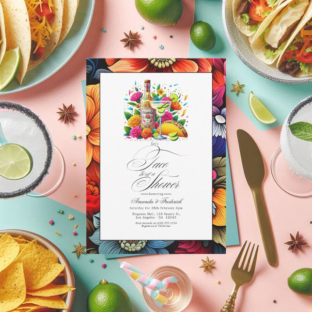 Fiesta Fun Tacos & Tequila Couple’s Shower Invitation (Fiesta Fun Tacos and Tequila Couple’s Shower Invitation)