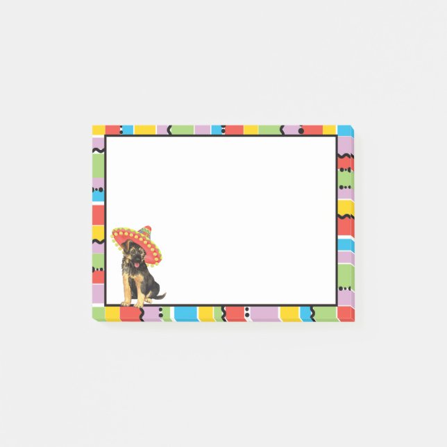 Fiesta German Shepherd Post-it Notes (Front)