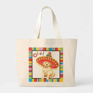 Fiesta Golden Retriever Large Tote Bag