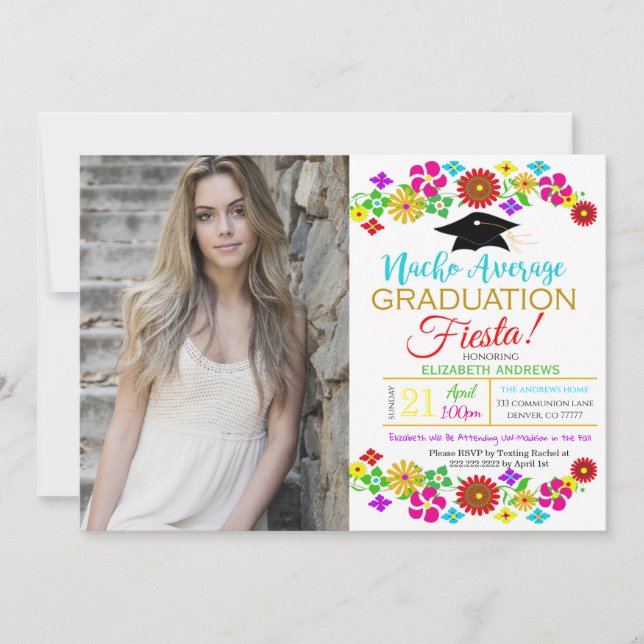 Fiesta Graduation Invitation (Front)