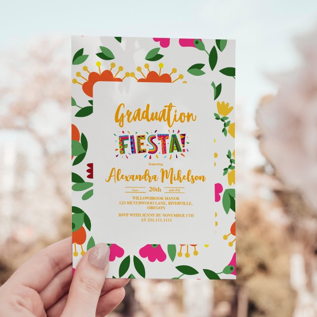 Fiesta graduation party, mexican theme graduation invitation (Creator Uploaded)