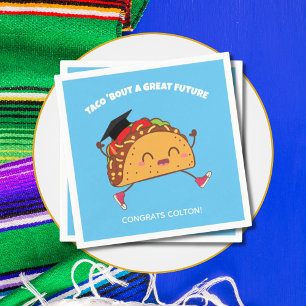 Fiesta Graduation Party Taco Bout a Great Future Napkin
