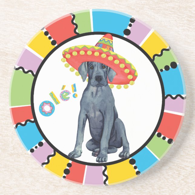 Fiesta Great Dane Coaster (Front)