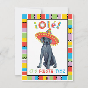Fiesta Great Dane Invitation