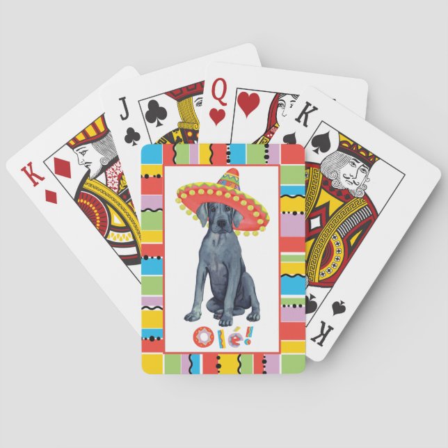 Fiesta Great Dane Playing Cards (Back)