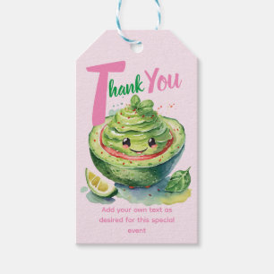 Fiesta Guacamole Baby GIRL Shower Cute Favours Gif Gift Tags