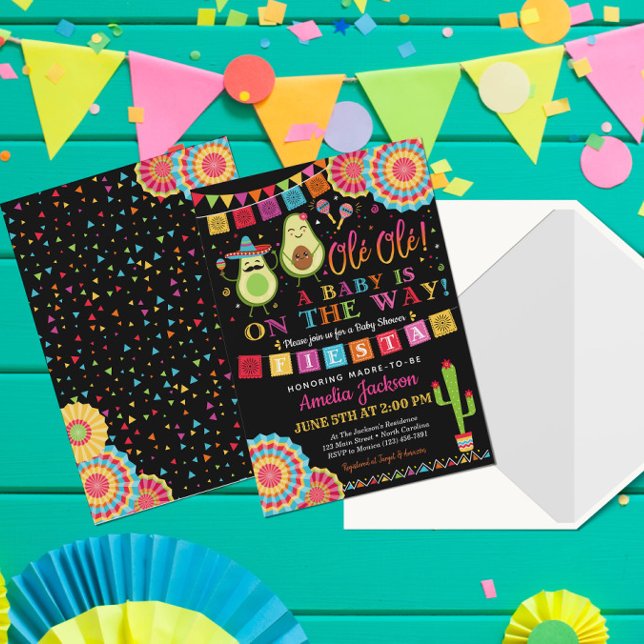 Fiesta Holy Guacamole Baby Shower Invite Mexican (Creator Uploaded)