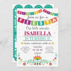 Fiesta Invitation - Birthday Invitation All Ages