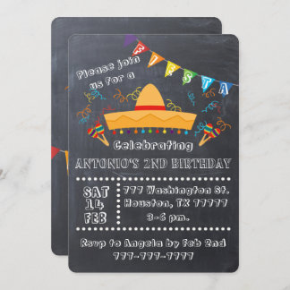 Fiesta Invitation, Fiesta Party, Fiesta Birthday Invitation