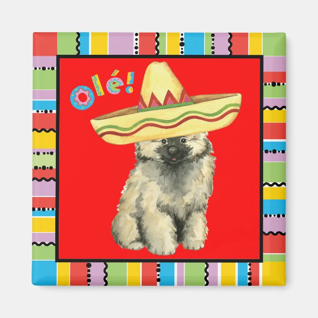 Fiesta Keeshond Magnet (Front)