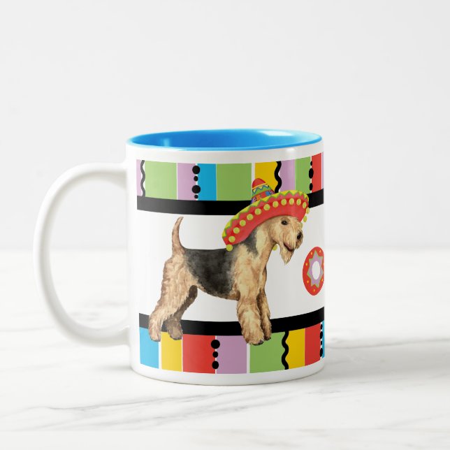 Fiesta Lakeland Terrier Two-Tone Coffee Mug (Left)