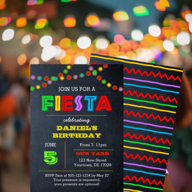 Fiesta Lights Birthday Invitation (Creator Uploaded)