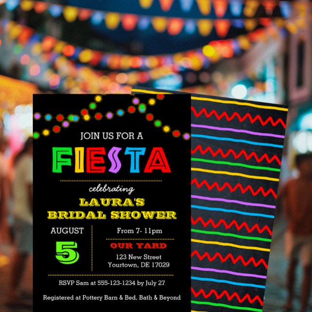 Fiesta Lights Shower Invitation (Creator Uploaded)