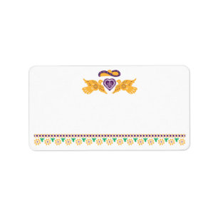 Fiesta Lovebirds Small Labels