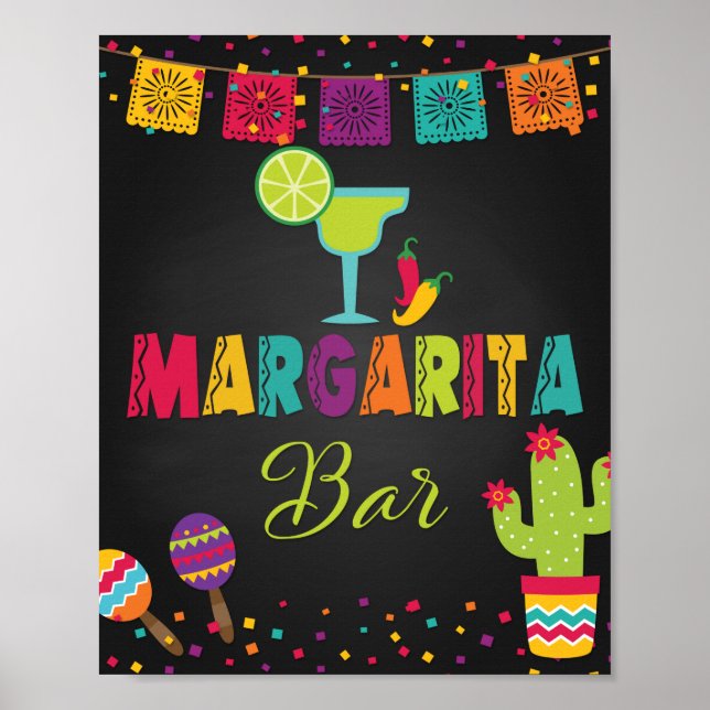 Fiesta Margarita Bar Sign (Front)