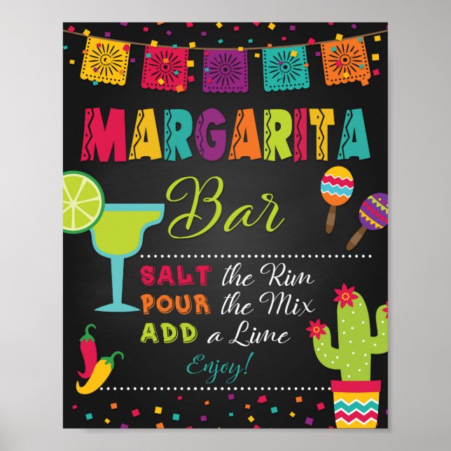 Fiesta Margarita Sign (Front)