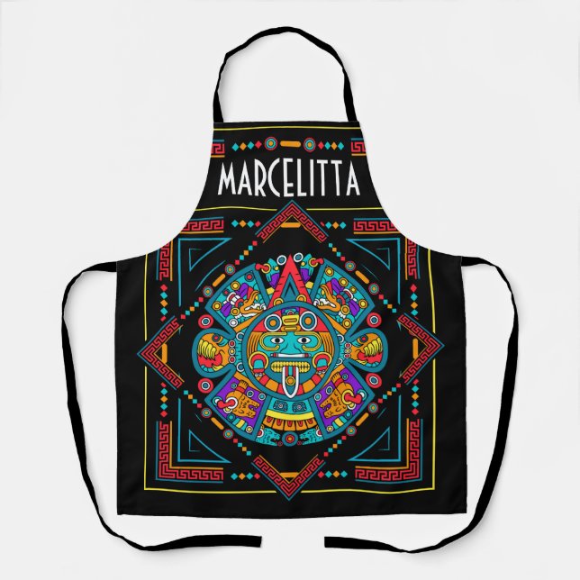 Fiesta Mayan Art Apron (Front)