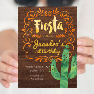 Fiesta Mexican Birthday Party Invitation