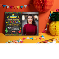 Fiesta Mexican Bridal Shower Photo Invitation