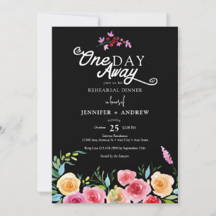 Fiesta   Mexican Flowers   Rehearsal Dinner Invita Invitation