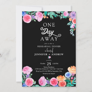 Fiesta   Mexican Flowers   Rehearsal Dinner Invitation