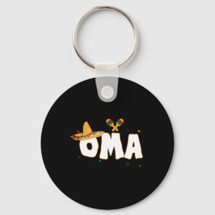 Fiesta Mexican Party Cinco De Mayo Oma Grandma Key Ring