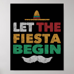 Fiesta Mexican Party Funny Cinco De Mayo  Poster
