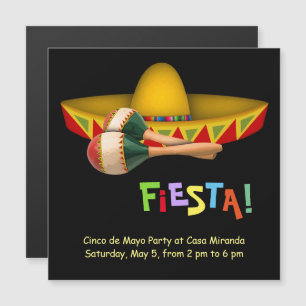 Fiesta Mexicana Magnetic Invitation