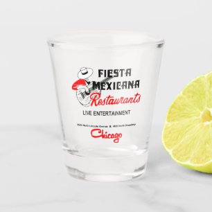 Fiesta Mexicana Restaurant, Chicago, IL Shot Glass