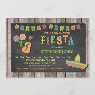 Fiesta Mexico Mexican Baby Shower Party Invite